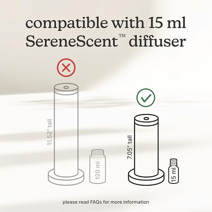 Homedics SereneScent Forest Whisper Fragrance Oil 15ml | Earthy Woody Blend with Cedarwood, Sandalwood & Patchouli | USDA Biobased Essential Oil Diffuser Scent | Waterless Cold Air