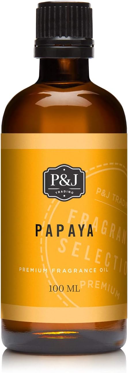 P&J Trading - Papaya Scented Oil 100ml - Fragrance Oil for Candle Making, Soap Making, Diffuser Oil