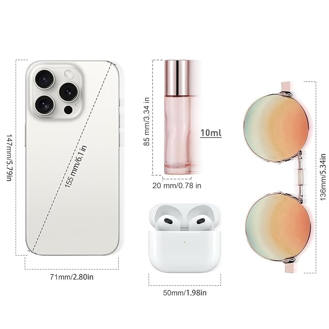 8 Pack 10mL(1/3 oz) Glass Roller Bottles for Essential Oils & Perfume, Rose Gold Roll On Vials with 2 Funnels, Travel Refillable Leak Proof Rollerball Applicator, DIY Craft Pretty Containers
