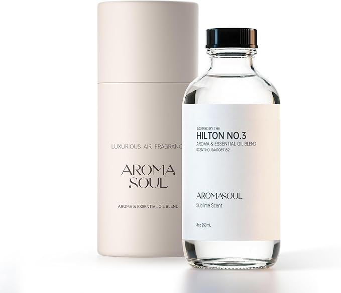 Hotel Diffuser Oil Inspired by The Hilton No.3 Scent - Premium Fragrance Oil No. SA61089182 for Ultrasonic and Waterless Diffusers - 250 mL, 8fl oz