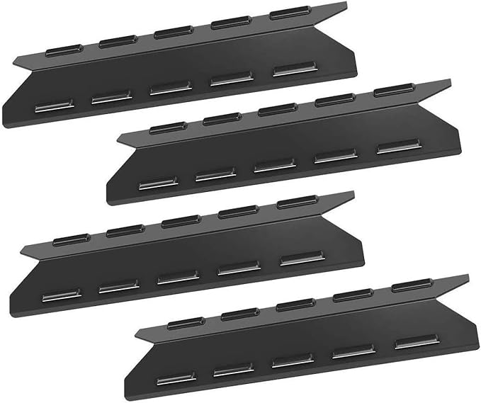 Criditpid Grill Heat Tent Plate Shields Replacement for Kenmore 146.34611410, 146.16197210, 146.16133110, Porcelain Steel Hot Plates Heat Diffusers for BBQ Pro Grill 146.23676310, 146.23770310.
