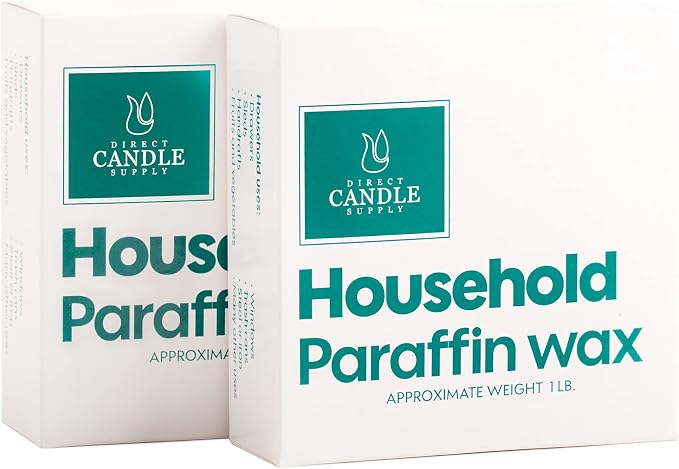 Direct Candle Supply 2lb Paraffin Wax, Parafin Wax, Paraffin Wax Candle Making Kit, Paraffin Wax Blocks, Making, Canning, Waterproofing, Metal Preservation, and a Variety of Other Applications