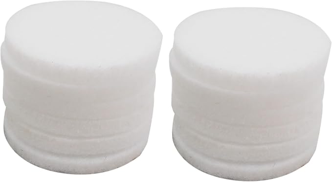 Julie Wang 100PCS 25mm Round Aromatherapy Refill Pads Humidifier Scent Diffuser Replacement Pads for Essential Oil Locket Necklace Diffuser Felt Pads White