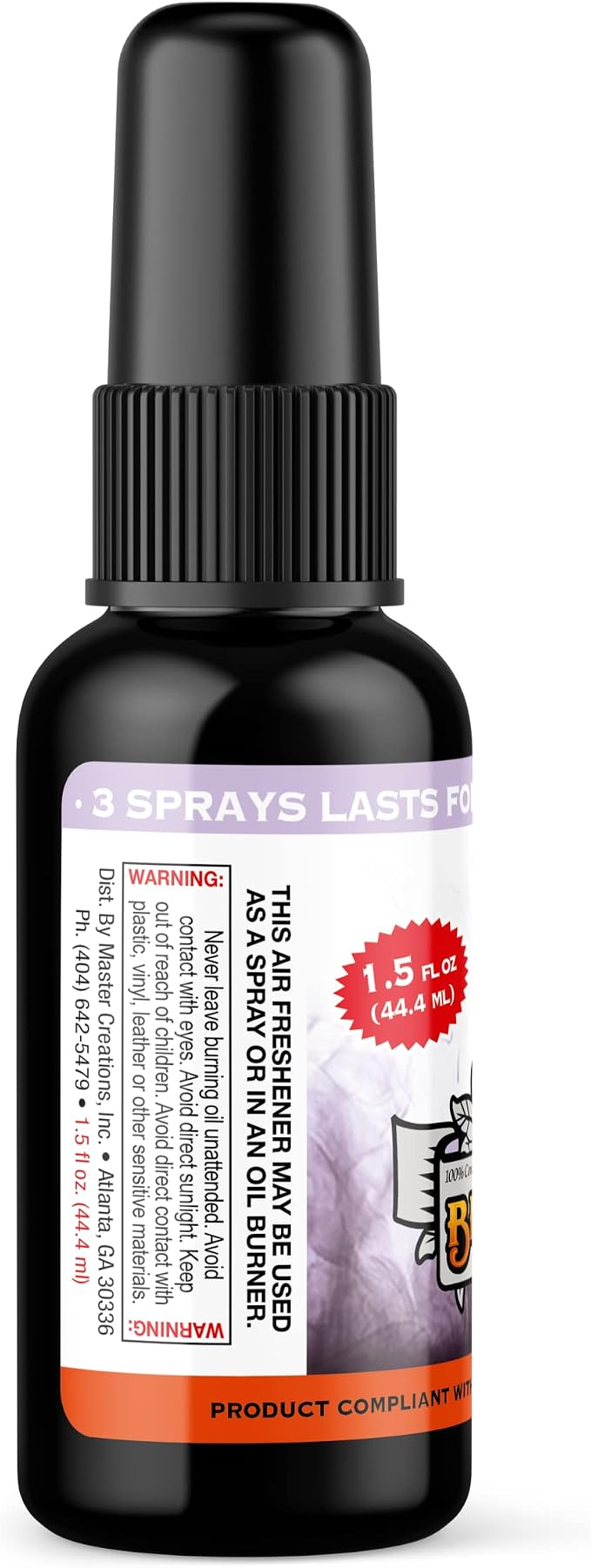 BluntPower (Lavender, 1 Pack) Concentrated Air Freshener for Room and Car Spray - Oil-Based Diffuser Spray Bottle - Long-Lasting Bathroom Spray, Car Freshener, & Odor Eliminator Spray