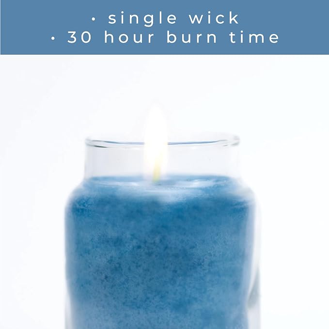 A Cheerful Giver - Island Breeze Baby Scented Glass Jar Candle (6oz) with Lid & True to Life Fragrance Made in USA