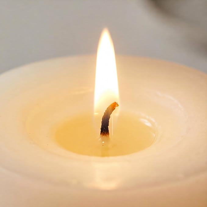 Aroma Naturals Orange, Clove and Cinnamon Essential Oil Scented Pillar Candle, Peace Pearl, 2.5 inch x 4 inch