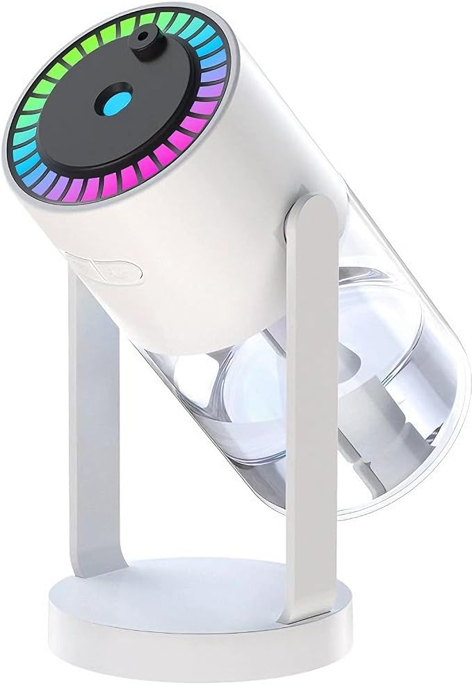 Humidifier, 550ml Starry Sky Projection Humidifier & Aroma Diffuser, 3-in-1 Portable Essential Oil Diffuser with Smart Timer for Home, Car, Bedroom, Office, USB Powered, Auto Mist,