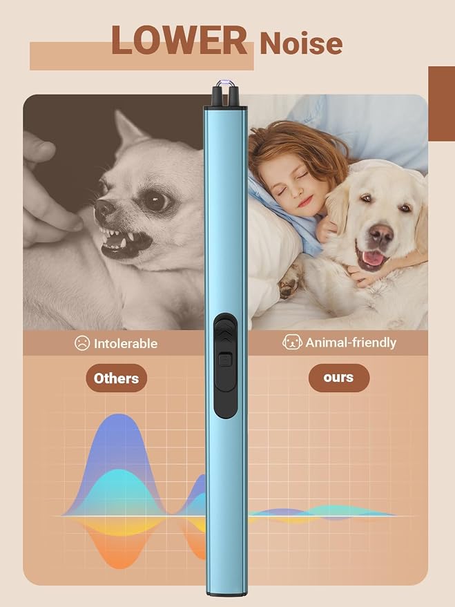 Candle Lighter Stocking Stuffers for Women Men, Electric Candle Lighter USB Rechargeable Graduation Gifts for Wife Girlfriend Safety Lock Long Lighters for Grill Kitchen BBQ Camping,Blue