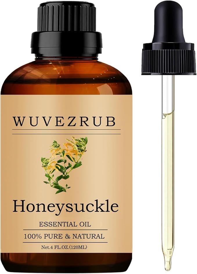 Honeysuckle Essential Oils, 120ML Pure and Natural Essential Oil for Aromatherapy Diffuser - Honeysuckle /4 Fl Oz