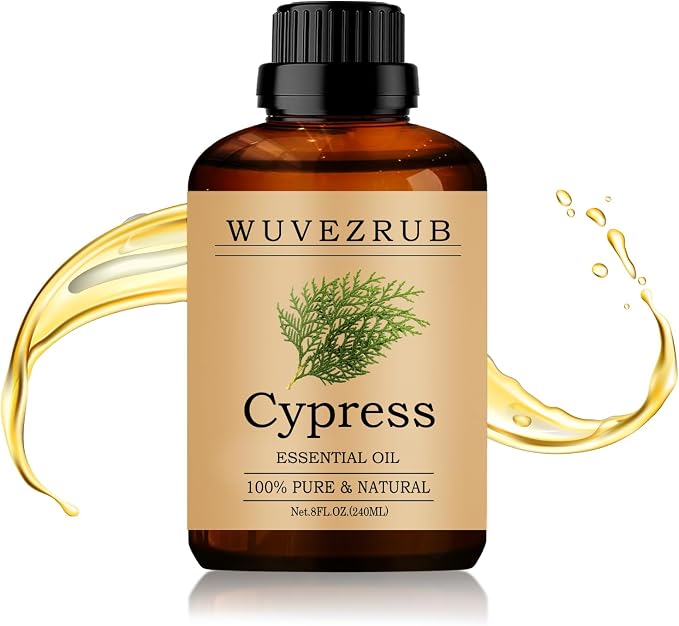 Cypress Essential Oil 240ML - 100% Pure and Natural Oils for Aromatherapy Diffuser - 8 Fl Oz/Cypress