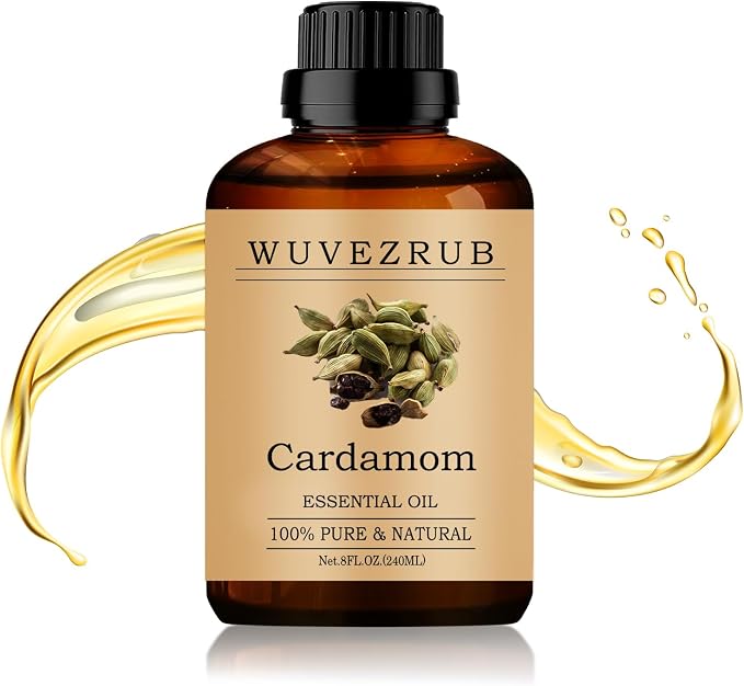 Cardamom Essential Oil 240ML - 100% Pure and Natural Oils for Aromatherapy Diffuser - 8 Fl Oz/Cardamom
