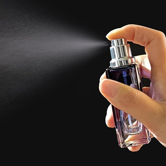 50ml/1.7 Oz Glass Spray Bottle Perfume Atomizer,Perfume Bottles Empty Travel Refillable Spray Bottle with 3 Kinds of Dispenser (50ml)