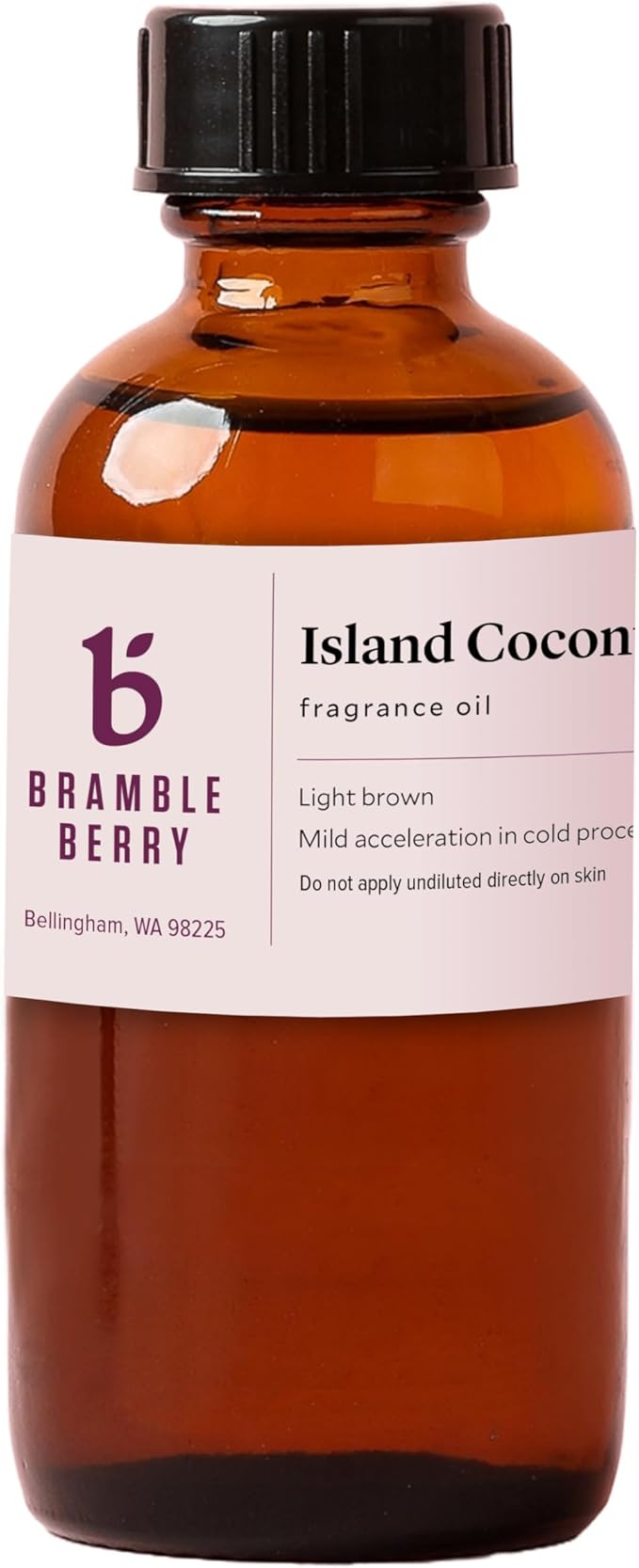 Bramble Berry Island Coconut Fragrance Oil | Island Coconut Scent for Soap Making, Candle Making, Lotion & Bath Bombs | Skin Safe, Vegan, Paraben & Phthalate Free, DIY Craft Essential