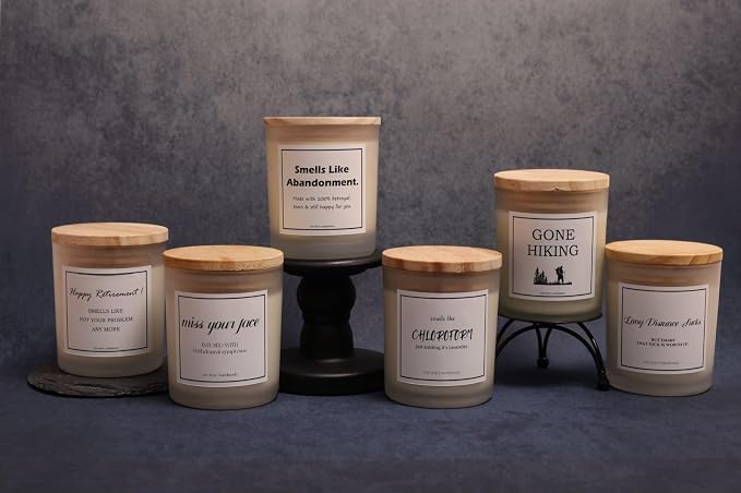 Smells Like Abandonment Candle - Coworker Leaving Gifts for Women Men, Retirement, Farewell, Going Away, Moving Away, Goodbye Gifts for Nurse Teacher Boss Coworkers