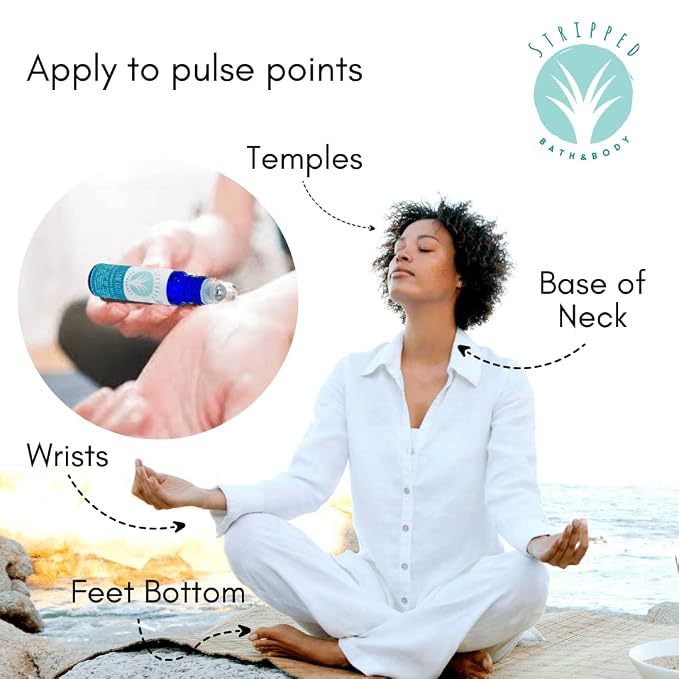 TIME OUT Aromatherapy Roll-On w/Lavender, Ylang Ylang & Cedarwood | Natural Essential Oils for Relaxation for Stress & Calming Relief | 100% Pure, Natural, Therapeutic Grade Oils | Stocking Stuffer