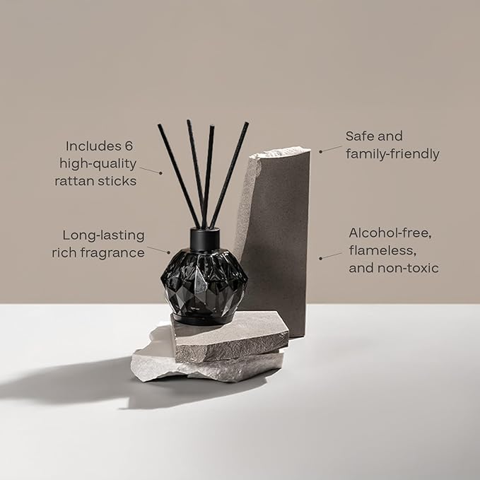 AromaPlan Reed Diffuser, Lifestyle Scent Diffuser (8.45 fl oz, 250ml)- Luxury Reed Diffusers Set for Home- Includes Reed Diffuser Sticks & Fragrance Oil in a Glass Bottle
