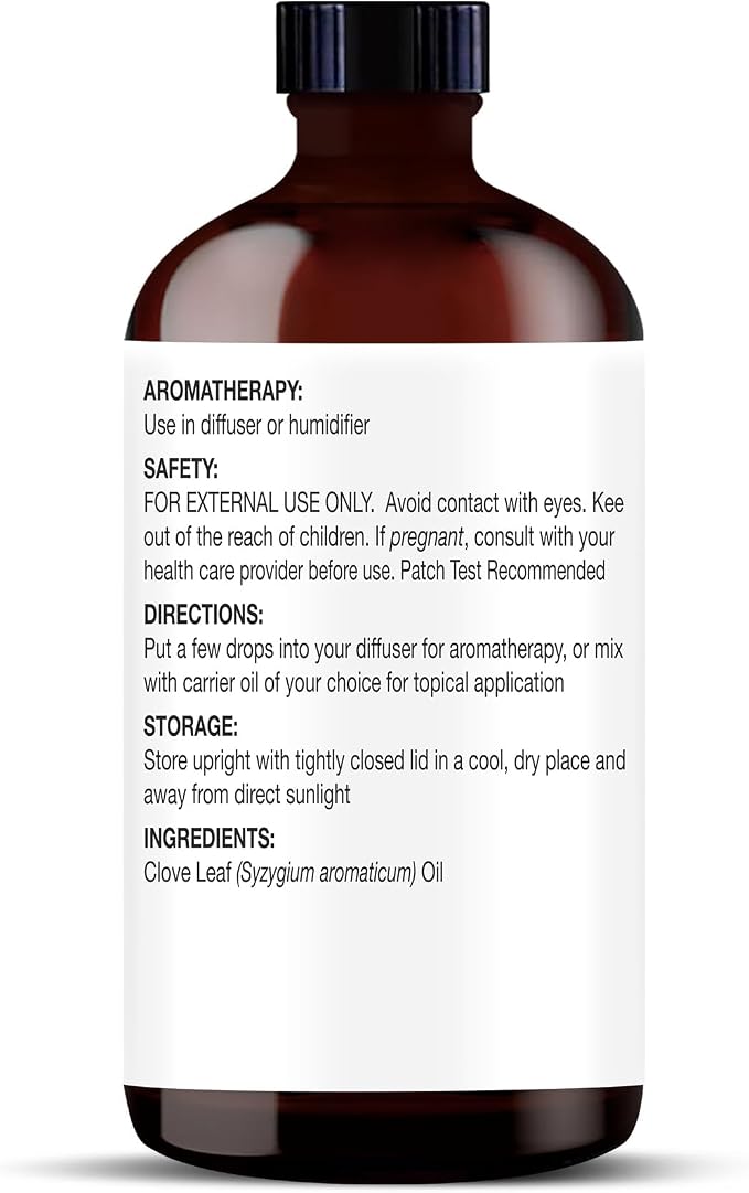 Majestic Pure Essential Oil with Glass Dropper - 100% Pure and Natural - Essential Oils for Diffuser, Aromatherapy, Soap and Candle Making, Clove Essential Oil, Clove Oil, 4 Fl Oz