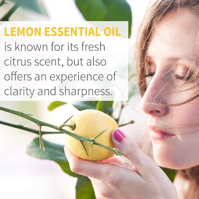 Garden of Life Lemon Essential Oil – 100% Pure Essential Oil for Diffuser, Aromatherapy, Meditation, Joyful and Refreshing, USDA Organic, Non-GMO, 0.5 fl oz