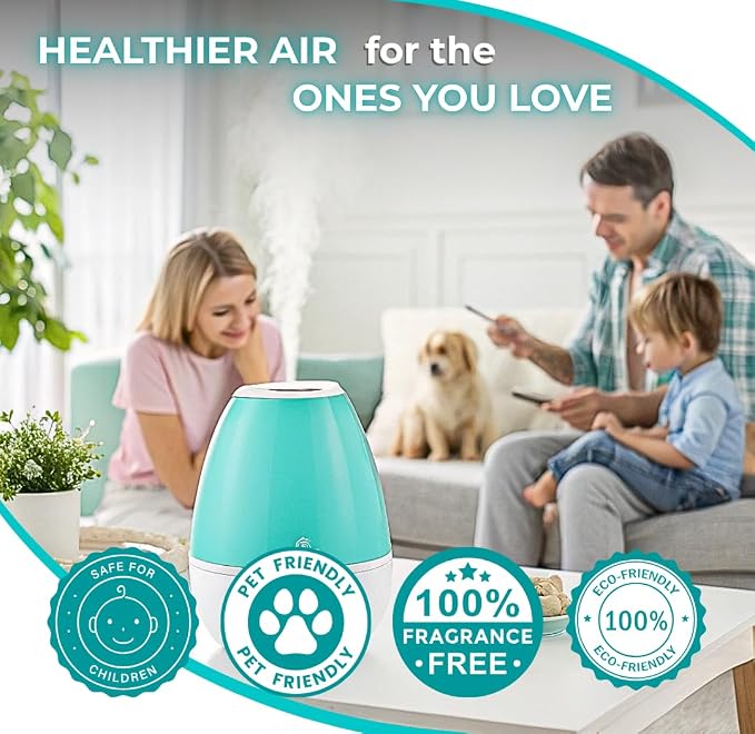 Skyis Humidifier Cleaning Tablets & Descaler 24 Pack, Removes Hard Water Scale, Mineral Deposits, White Dust, Demineralization Cleaner for Levoit, Vicks, Dyson, Dreo Humidifiers