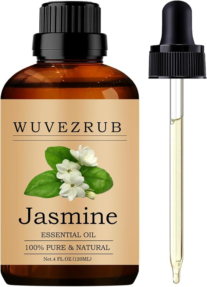 Jasmine Essential Oil -, Pure & Natural, 120ML / 4 Fl Oz for Aromatherapy Diffuser