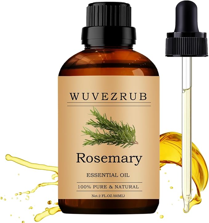 Rosemary Essential Oil 60ML, 100% Pure and Natural for Aromatherapy Diffuser - 2 Fl Oz