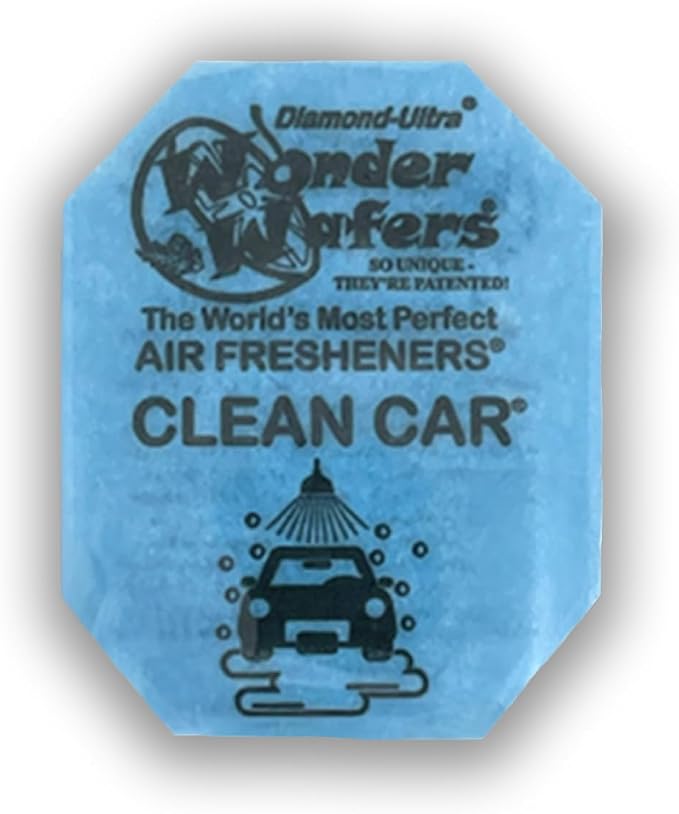 Wonder Wafers - Diamond-Ultra Scented Car Air Fresheners - Individually Wrapped (15 Per Pack) (Clean Car)