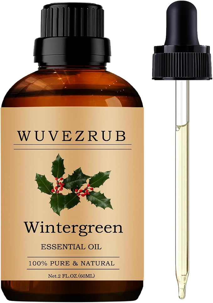 Wintergreen Essential Oils, 60ML Pure and Natural Essential Oil for Aromatherapy Diffuser - Wintergreen /2 Fl Oz