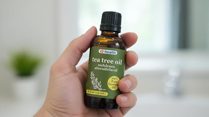 A+Health Tea Tree Essential Oil 100% Pure 2 fl oz Melaleuca Alternifolia | Undiluted Melaleuca Alternifolia Essential Oil, Made in USA, Glass Bottle for Purity