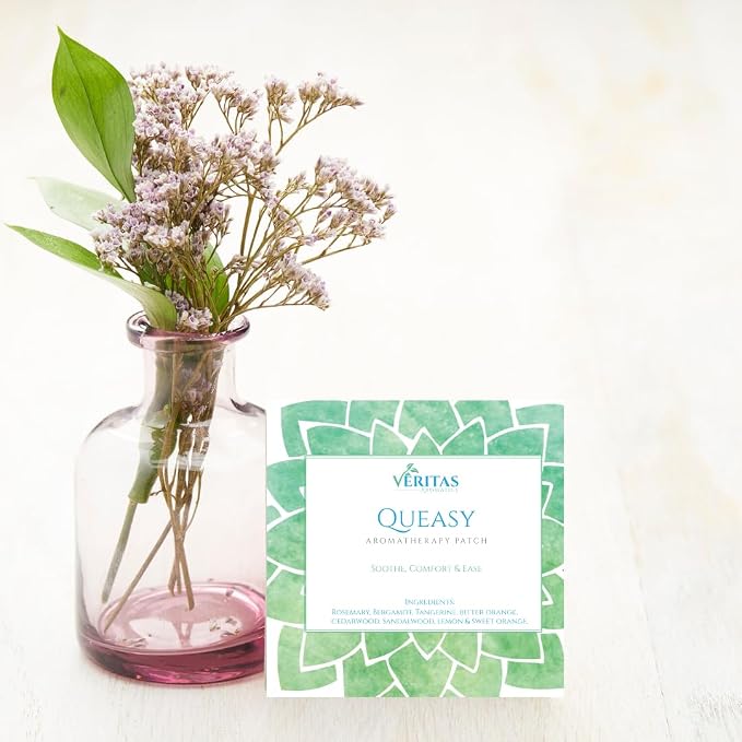 Essential Oil Aromatherapy Patch (Variety Pack)- 5Pk. Sleep Easy, Brain Boost, Clarity, Serenity & Queasy