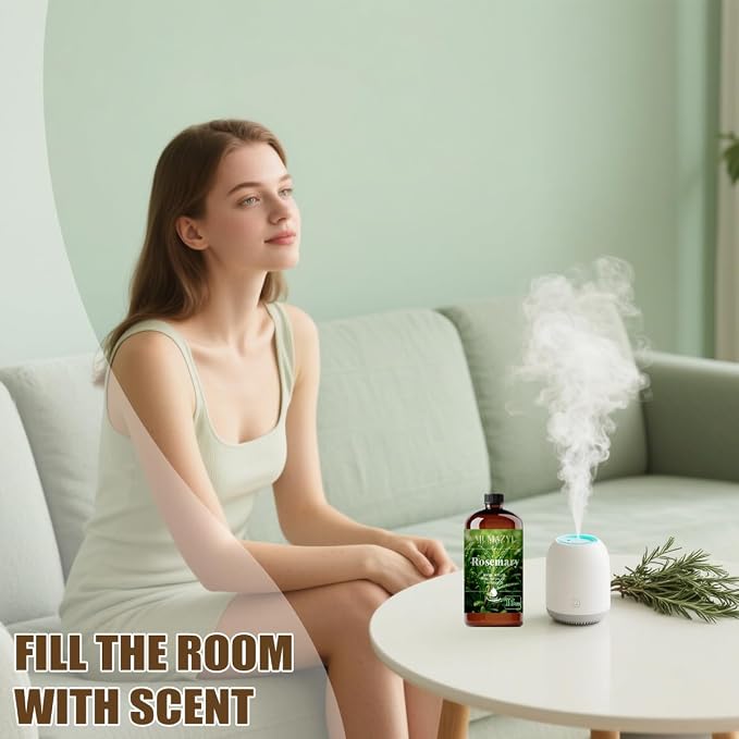 Rosemary Essential Oil, Rosemary Oil 16 Fl Oz 480ML for Diffuser Humidifier Yoga Cleaning DIY Candle Soap Making MUMAZYL Essential Oils