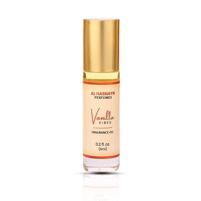 AL HASNAYN Vanilla vibes Fragrance Oil Roll-On Perfume 6ML 0.20 fl oz |Rollerball perfume |Alcohol free| Long Lasting | Gifts for men women|