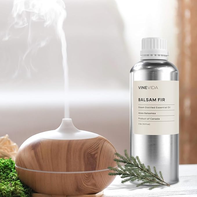 VINEVIDA Balsam Fir Essential Oil 32 oz - Undiluted Balsam Fir Oil - DIY Candle Scents - Bulk Essential Oil - 946.36 ml