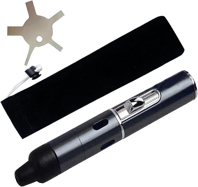 Torch Lighter,Handheld Multifunctional All-in-One Tube Built-in Detachable Windproof Lighter,Outdoor,Indoor,Camping,Candle,Birthday,Black