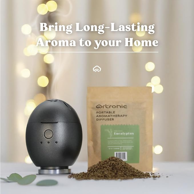 Scenti Ment Scent Diffuser Starter Kit: Aromatherapy Scented Pellets of Eucalyptus, 10g, Anxiety Relief Items,Sleep Well, Refills for Orbby Incense Burner