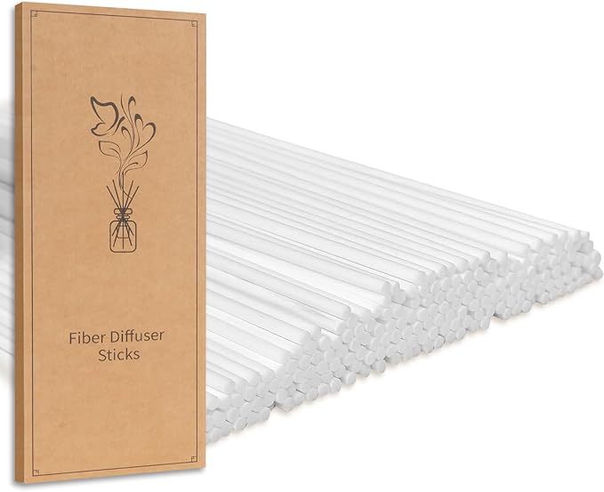 130Pcs Reed Diffuser Sticks - 10inch/3mm White Reed Sticks,Diffuser Refills,Suitable for Diffusing Essential Oil Aromas (3mm x 25cm (130pcs))