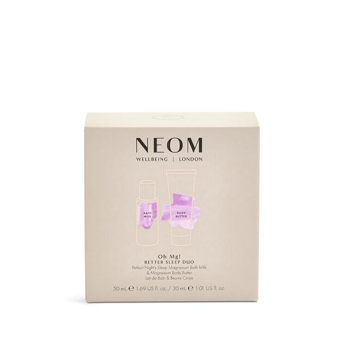 NEOM Oh Mg! Better Sleep Duo Gift Set | Perfect Night's Sleep Magnesium Bath Milk & Magnesium Body Butter I 100% Natural I Feel relaxed and ready for bed