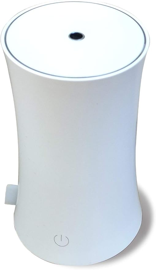 EcoGecko Clean Lines, Modern Design, Long Running, White Essential and Aroma Oil Diffuser, Room and Air Freshener, Bathroom and Kitchen Decor