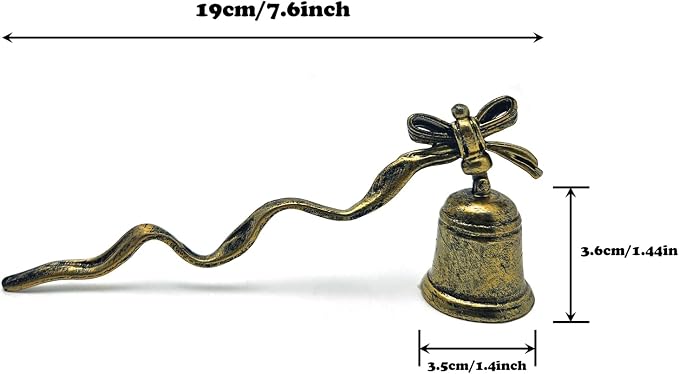 ZOOYOO Candle Snuffer,Vintage Candle Extinguisher Snuffers with Long Handle,Unique Candle Tool for Putting Out Extinguishing Candle Wick Flame Safely