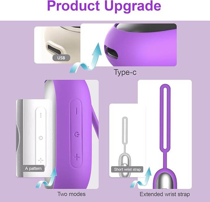 Handheld Relaxation Device – Dual-Mode Gentle Pulse Wellness Tool for Adults & Kids, Portable Sleep Device, Supports Calm Focus & Better Rest, USB-C Rechargeable (Purple)