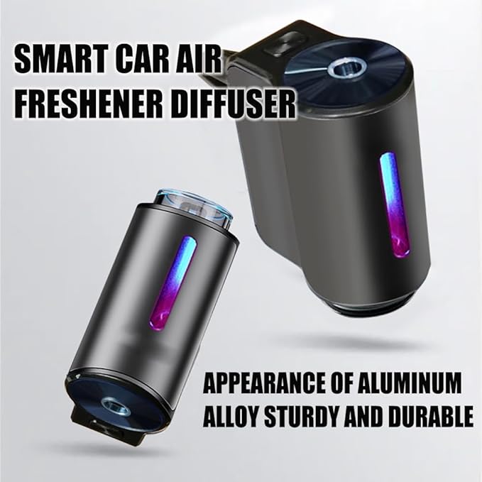 Smart Car Air Freshener with Three Adjustable,2026 New Smart Car AirS Freshener Diffuser Long Lasting, Air Freshener Vent Clips for Car Office Home Bedroom (Diffuser+3Pcs Blue seas)