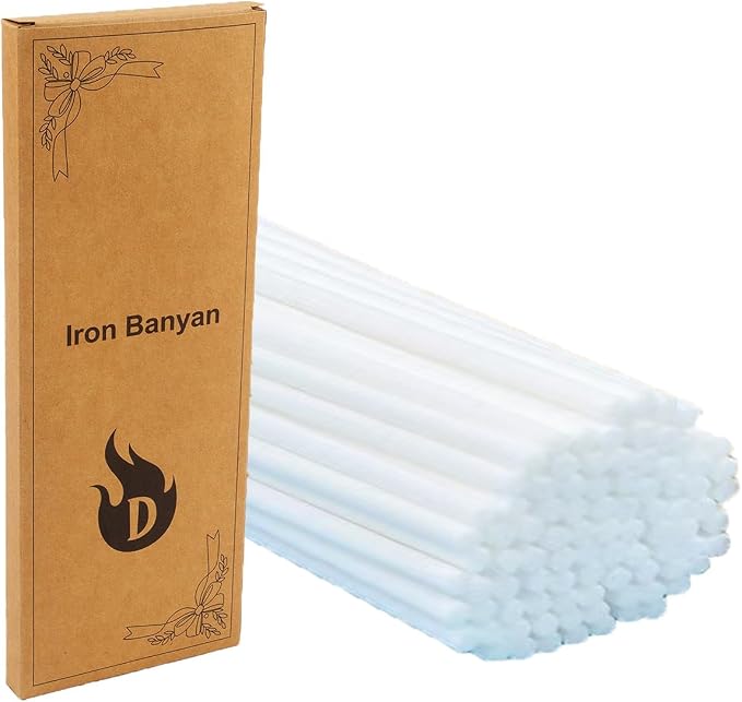 120PCS White Fiber Reed Diffuser Sticks 7.5in/19CM Replacements Sticks for Home,SPA