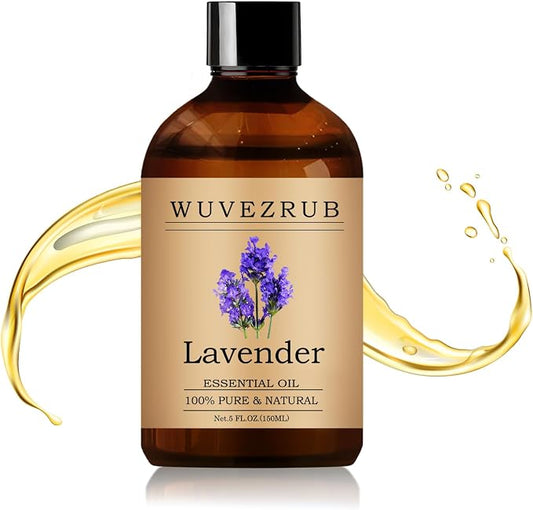 Lavender Essential Oil– Huge 5 Fl Oz, 100% Pure and Natural Essential Oils for Diffuser, Aromatherapy, Soap and Candle Making, Premium Grade Lavender Oil-150ML