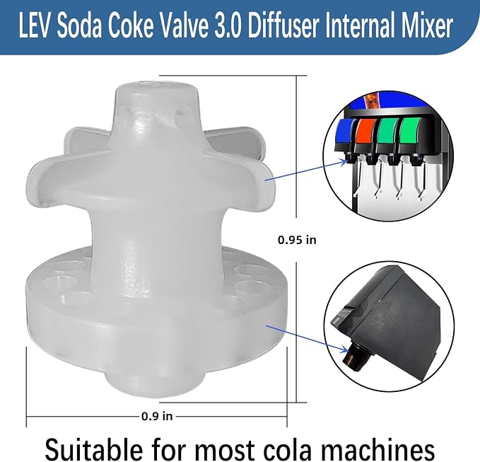 6Pcs LEV Soda Coke Valve 3.0 Diffuser Internal Mixer,For Cola Machine Replacement Repair Valve Assembly 28368 (6)