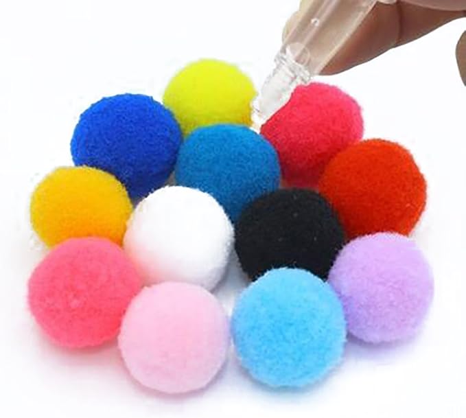 50PCS Assorted Color Aromatherapy Essential Oil Diffuser Pompons Replacement Cotton Ball Refill Ball for Perfume Necklace Locket / Pendant (15mm)