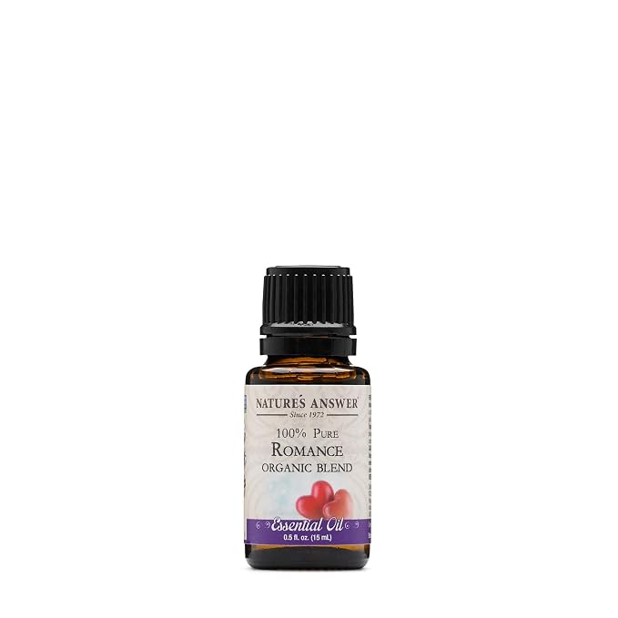 Nature's Answer 100% Pure Organic Essential Oil Blend, 0.5-Ounce, Romance