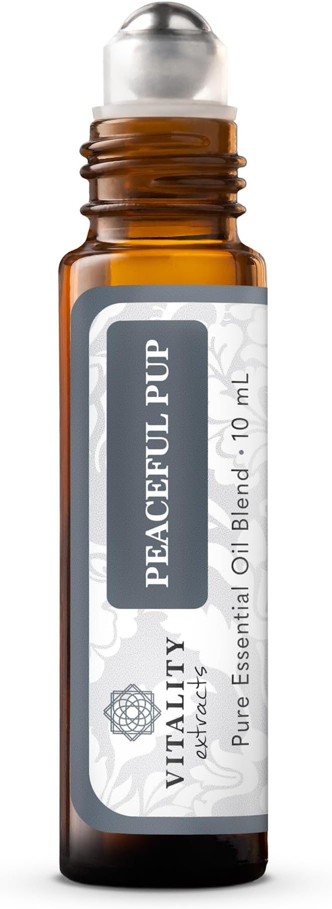 Peaceful Pup - Dog Anxiety & Stress Relief Roll-On (by Vitality Extracts) - Natural Calm, Ease Anxiety & Stress, Aromatherapy, Lavender Essential Oil, Lemon Essential Oil, in Almond Oil Base