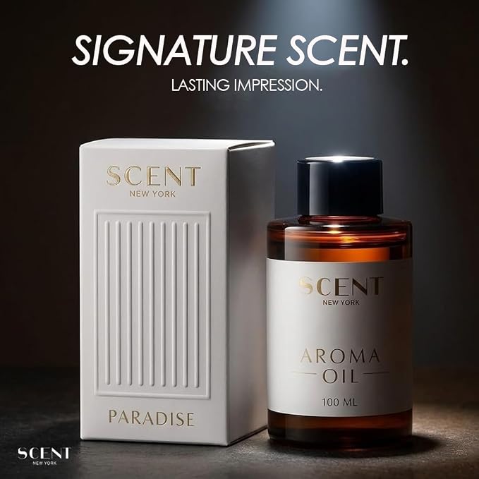 Scent New York Aroma Paradise Reed Diffuser Refill, Aromatherapy, Room, Bedroom & Office | Fragrance Oil Diffuser Refill | Luxury Hotel-Inspired Scent, 3.38 fl oz (100 ml)