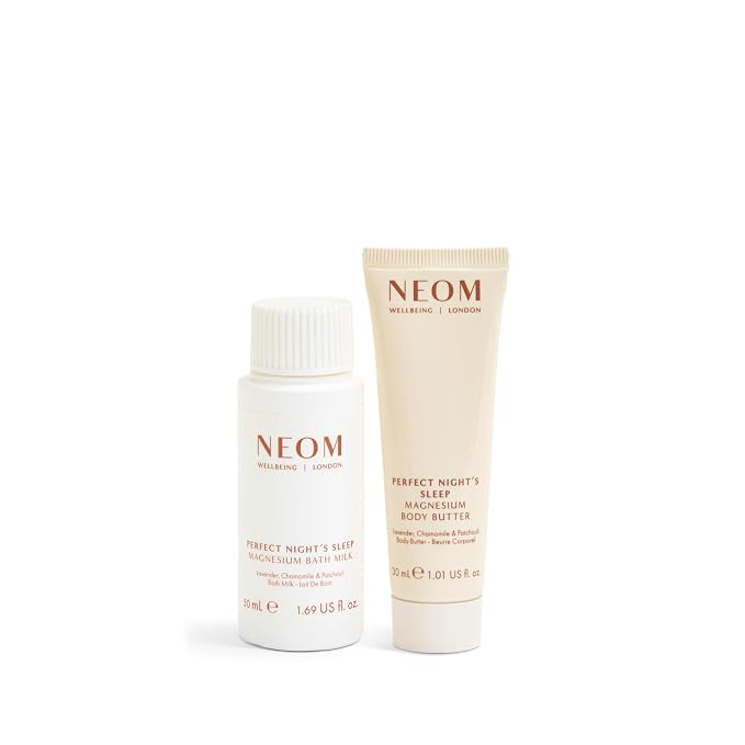 NEOM Oh Mg! Better Sleep Duo Gift Set | Perfect Night's Sleep Magnesium Bath Milk & Magnesium Body Butter I 100% Natural I Feel relaxed and ready for bed