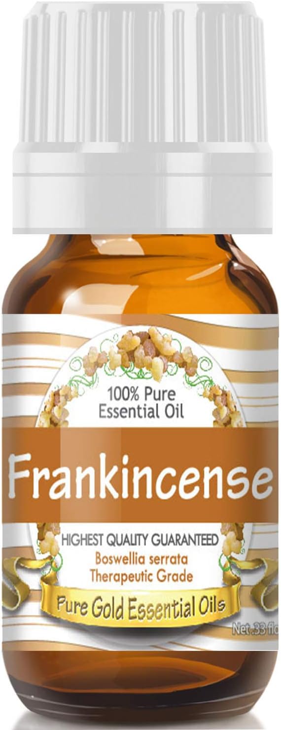 Pure Gold Essential Oils - Frankincense Essential Oil - 0.33 Fluid Ounces
