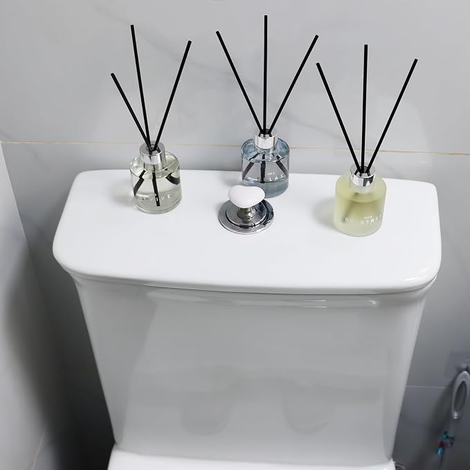 3 Pack Reed Diffuser Set, 5.07 oz Reed Diffusers with 12 Black Fiber Sticks, 150 ml Osmanthus Vanilla Jasmine Air Freshener for Home,Long Lasting up to 90 Days